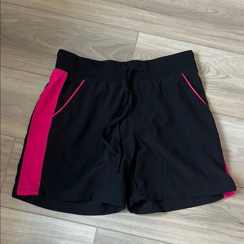 Tek Gear Black and Pink Athletic Shorts